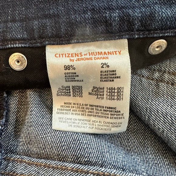 Citizens of Humanity Dylan Relaxed Boy High Rise Button Fly Denim Jeans Sz 26 - Picture 10 of 16